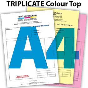 3 PART NCR Pads and Books Colour Top A4 x2