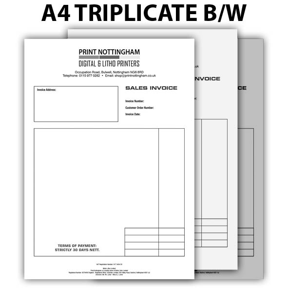 3 PART A4 NCR Pads and Books BLACK x 2