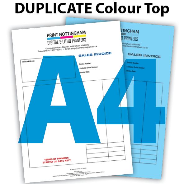 2 PART A4 NCR BOOKS and PADS COLOUR TOP x 2 